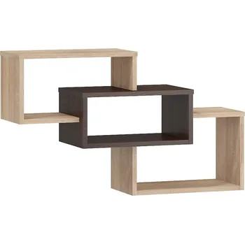 Obývací stěna Police M DORINDA 17, dub sonoma tmavý/dub sonoma, 5 let záruka + PROVĚŘENO zákazníky + vyzvednutí ZDARMA