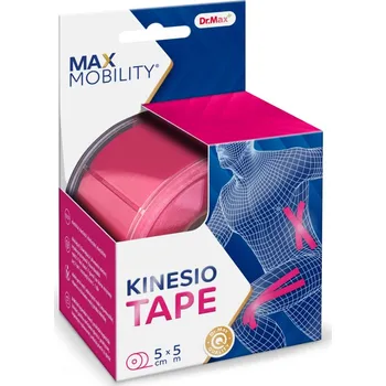 Tejpovací páska Dr. Max Kinesio Tape Pink 5 cm x 5 m tejpovací páska 1 ks