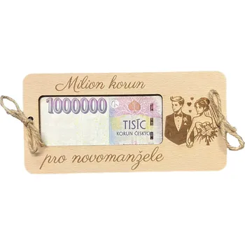 JarisWood Dárková karta novomanželům 2 Věnování na zadní straně: Bez věnování