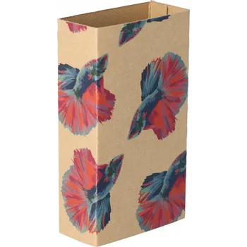 Jednorázové nádobí Reklamní CreaSleeve Kraft 336 papírový kraftový rukáv na zakázku, přírodní