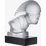 Skleněná figurka Hlava závodníka z českého křišťálu Preciosa
