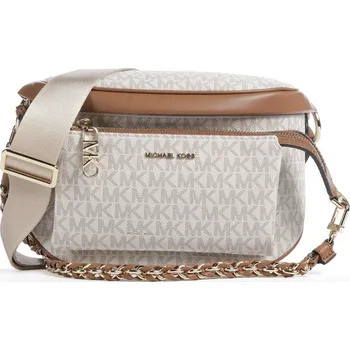 Michael Kors kabelka ledvinka Slater logo vanilla