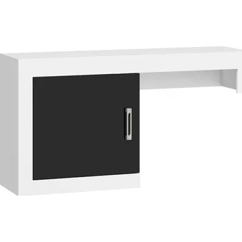 police Nízký regál GOUDINI, bílá/černý lesk, 5 let záruka + vyzvednutí ZDARMA