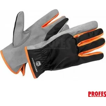 Pracovní rukavice Pracovní ochranné rukavice ProMacher CARPOS GLOVES, šedo-oranžové L