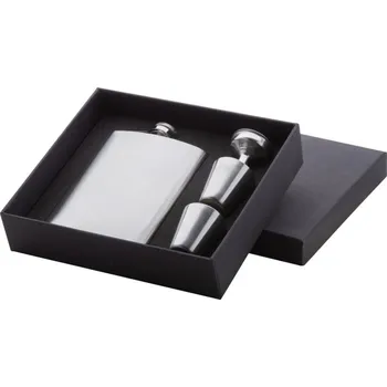 Placatka Reklamní Shackleton sada s butylkou, stříbrná