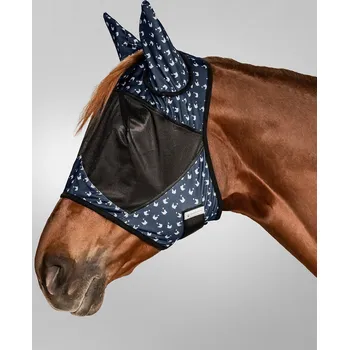 Jezdectví WALDHAUSEN Maska proti hmyzu Lucky Waldhausen, s ochranou uší, night blue/lucky heart PONY
