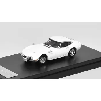 autíčko Toyota 2000GT 1967 bílá 1:64 - LCD Models Toyota 2000 GT 1967 - kovový model auta