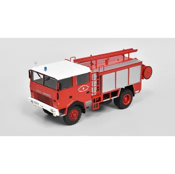 autíčko Berliet GBD 1979 - Hasiči - 1:43 časopis s modelem Berliet GBD 1979 - kovový model auta