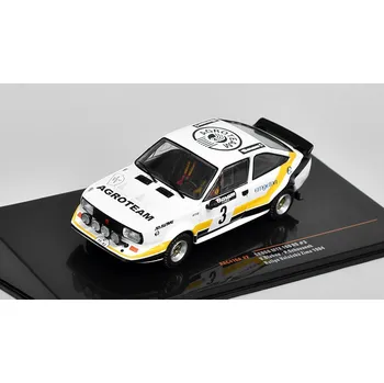 autíčko Škoda MTX 160 RS #3 Rally Valašskaá Zima 1984 Blahna/Schovanek 1:43 Škoda MTX 160RS No.3 Rallye Valašskaá Zima 1984 - kovový model auta