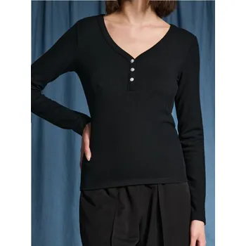 Dámská halenka Sinsay - Halenka s&nbsp;dlouhými rukávy - černá - 3908Z-99X - 3908Z-99X-XS-1