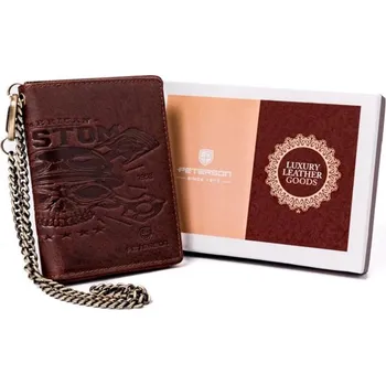 Peněženka Peněženka Peterson PTN N4C-07-HWM - hnědá