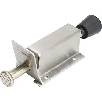 Zavírač dveří Dveřní zarážka našlapávací nerez menší (ZDC66)