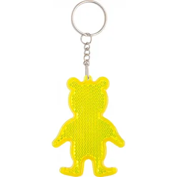 Reklamní Safebear přívěšek na klíče - odrazka, žlutá