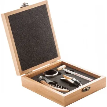 Stojan na víno Reklamní Godello sada na víno, přírodní