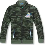 MASKÁČOVÁ MIKINA S BAGREM BF Barva: Zelený maskáč/modrý bagr, Velikost: 110