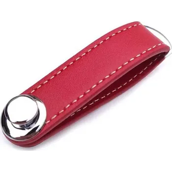 Ledvinka Pánská klíčenka s koženým efektem Barva (Varianta): Červená