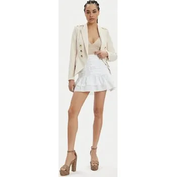 Dámská sukně Guess Mini sukně Zoe W4GD86 WAF10 Bílá Flare Fit XL