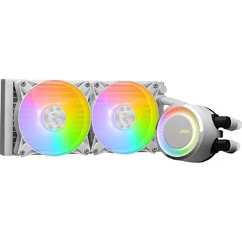 Počítačové chlazení MSI vodní chladič CPU MAG Core Liquid E240 WHITE 2x 120mm ARGB fan podpora LGA1700 bílý