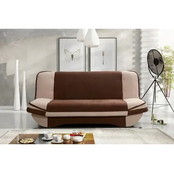 Pohovka Pohovka WESSON 4, hnědá látka/béžová látka + vyzvednutí ZDARMA