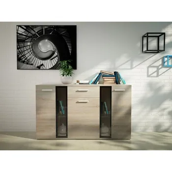 Komoda Komoda BRIXTON, dub sonoma + PROVĚŘENO zákazníky + vyzvednutí ZDARMA