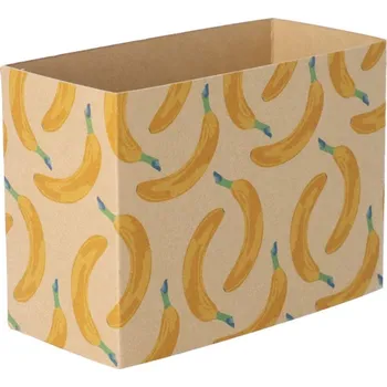 Jednorázové nádobí Reklamní CreaSleeve Kraft 323 papírový kraftový rukáv na zakázku, přírodní