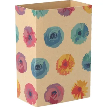 Jednorázové nádobí Reklamní CreaSleeve Kraft 282 papírový kraftový rukáv na zakázku, přírodní