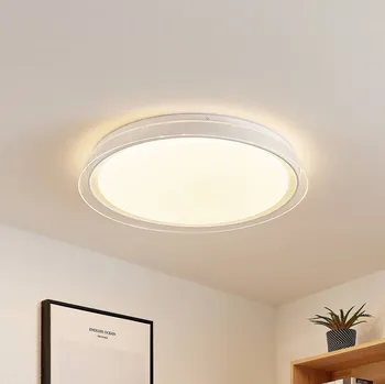 Lindby LED stropní svítidlo Sleya Ø 50 cm, bílé, CCT, stmívatelné bílá LED 50 W celkem - Doprava zdarma