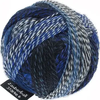Příze Schoppel Wolle Zauberball®Stärke 6 2099 Pause in Blau (Příze Zauberball Stärke 6 2099 Pause in Blau)