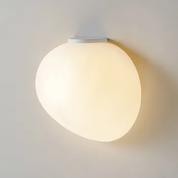 Lampička Foscarini Gregg media semi 1 nástěnné světlo, bílá bílý satinovaný 1 x 30 W - Doprava zdarma