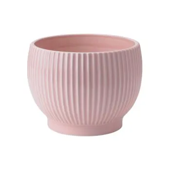 Květináč Keramický květináč Knabstrup Ripple Rose 18 cm