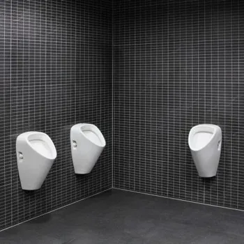 Klozet Sanela Pisoár SLP 19RZ Golem s radarovým splachovačem a zdrojem, 230V AC 01195