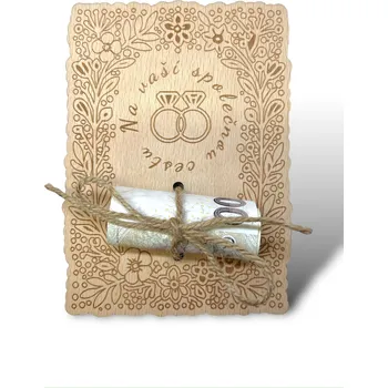 JarisWood Dárková karta novomanželům na vaši společnou cestu 1