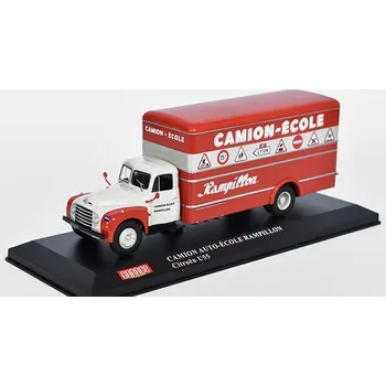 autíčko Citroen U55 Camion Auto-Ecole Rampillon 1:43 - Hachette časopis s modelem Citroen U-55 Camion Auto Ecole Rampillon - kovový model auta