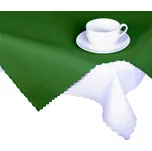 Forbyt Ubrus s nešpinivou úpravou, Jednobarevný Deštík, tmavězelený Ubrusy: 160 x 220 cm ovál