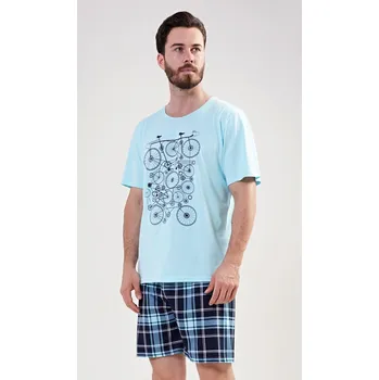 Pánské pyžamo Vienetta MAN Pánské pyžamo šortky Kolo Barva: Zelená, Velikost: 2XL