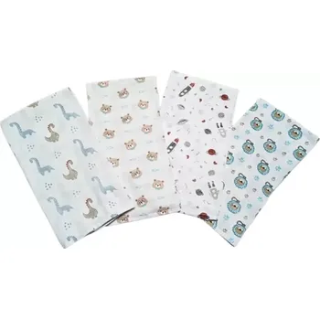 Přebalování Prem bavlněná plena Vesmír 70x70 cm, 4 ks