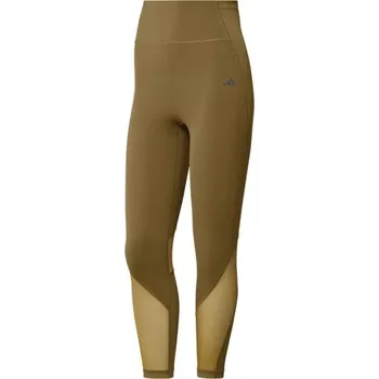 Dámské legíny Dámské sportovní legíny adidas HIIT LEGGINGS XL Hnědá, Béžová, Stříbrná