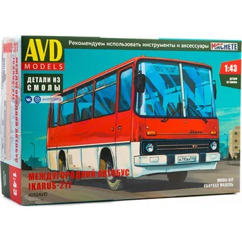 autíčko Ikarus-211 autobus 1:43 - AVD Ikarus 211 autobus - stavebnice KIT