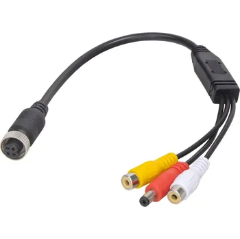 Parkovací asistent Kabel video 4pin samice / RCA samice + DC - SVkab4pin2