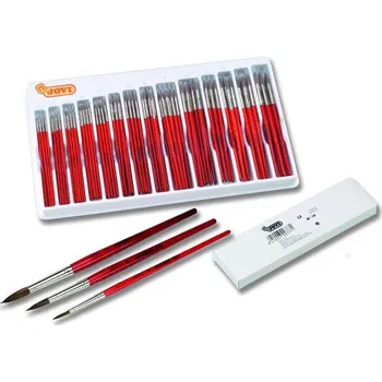 Umělecký štětec Štětec školní lakovaný, kulatý - zděř bezešvá, Velikost 3