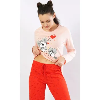 Dámské pyžamo Vienetta Dámské pyžamo Koaly Barva: Růžová - světle, Velikost: XL