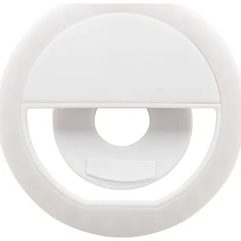 Reklamní Beautily kroužek na mobil se světlem, bílá