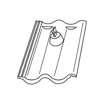 betonová krytina Bramac Max 7° P5 taška hromosvodová ebenově černá