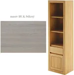 Vysoká vitrína BUBALINA, pravá, masiv buk/moření: buk bělený + vyzvednutí ZDARMA