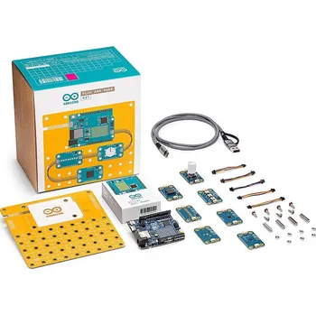 Elektronická stavebnice Arduino Plug and Make Kit - Arduino Uno R4 WiFi set a 7 Qwiic modulů - AKX00069