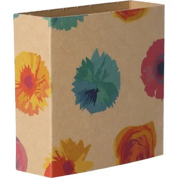 Jednorázové nádobí Reklamní CreaSleeve Kraft 139 papírový kraftový rukáv na zakázku, přírodní