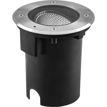 Venkovní osvětlení EVN Pentola LED podlahová svítidla Ø 18cm nerezová ocel nerezová ocel, čirá LED celkem 15 W - Doprava zdarma