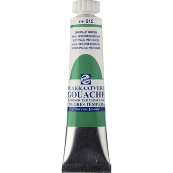 Speciální výtvarná barva TALENS Kvašová barva Gouache Extra Fine - 615 Emerald Green Objem: 20 ml