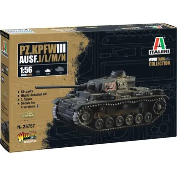 Plastikový model 1:56 Pz. Kpfw. III Ausf. J//L/M/N