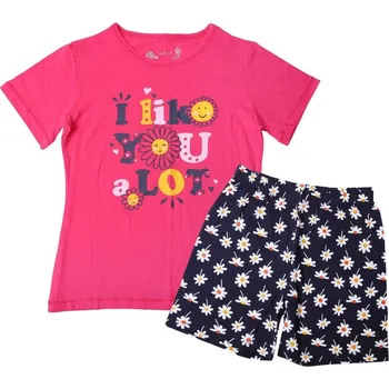 Dívčí pyžamo Dívčí letní pyžamo Wolf S2461 tmavě růžové